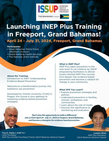 Výcvikový leták ISSUP Bahamas INEP Plus - duben 2024