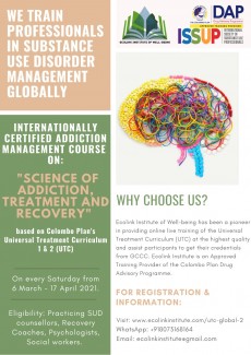 Universal Treatment Curriculum 1 & 2 Online Course on Science of Addition, Treatment and Recovery, UTC 1 & 2