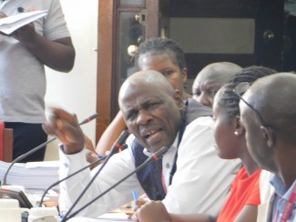 NGO submission Mr.Kasirye Rogers Making a submission during the meeting