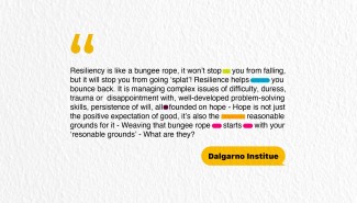 WRD Definition of Resilient Bouncing Back